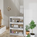 vidaXL Bücherregal/Raumteiler Grau Sonoma 80x30x103 cm Holzwerkstoff