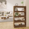 vidaXL Bücherregal/Raumteiler Braun Eiche 80x30x135 cm Holzwerkstoff