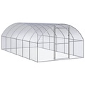 vidaXL, vidaXL Outdoor-Hühnerstall 3x6x2 m Verzinkter Stahl