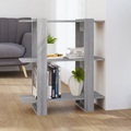 vidaXL Bücherregal/Raumteiler Grau Sonoma 80x30x87 cm