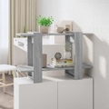 vidaXL Bücherregal/Raumteiler Grau Sonoma 80x30x51 cm