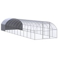 vidaXL, vidaXL Outdoor-Hühnerstall 3x12x2 m Verzinkter Stahl