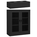 vidaXL, vidaXL Büroschrank mit Pflanzkasten Anthrazit 90x40x128 cm Stahl