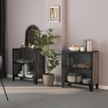vidaXL, vidaXL Aufbewahrungsschränke 2 Stk. Grau 72x36x82 cm Metall und MDF