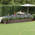 vidaXL Hochbeet Pulverbeschichteter Stahl 450x140x36 cm Braun