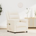 vidaXL Massagesessel Creme Kunstleder