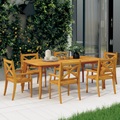 vidaXL, vidaXL Garten-Essstühle 6 Stk. Massivholz Akazie