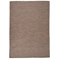 vidaXL Outdoor-Teppich Flachgewebe 160x230 cm Braun