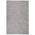 vidaXL Outdoor-Teppich Flachgewebe 120x170 cm Braun und Schwarz