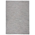 vidaXL Outdoor-Teppich Flachgewebe 140x200 cm Braun und Schwarz