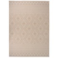 vidaXL Outdoor-Teppich Flachgewebe 200x280 cm Braun Gestreift