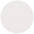 vidaXL Tischplatte Weiß Ø50x2,5 cm Massivholz Kiefer
