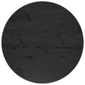 vidaXL Tischplatte Schwarz Ø50x2,5 cm Massivholz Kiefer