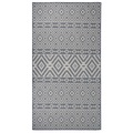 vidaXL Outdoor-Teppich Flachgewebe 80x150 cm Blau Gestreift