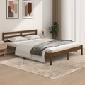 vidaXL Massivholzbett Kiefer 150x200 cm Honigbraun 5FT King Size