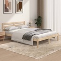 vidaXL Massivholzbett Kiefer 135x190 cm 4FT6 Double