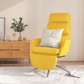 vidaXL Relaxsessel mit Fußstütze Senfgelb Stoff