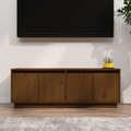 vidaXL TV-Schrank Honigbraun 110x34x40 cm Massivholz Kiefer