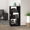 vidaXL Bücherregal/Raumteiler Schwarz 51x25x101 cm Massivholz Kiefer