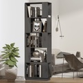 vidaXL Bücherregal/Raumteiler Grau 51x25x163,5 cm Massivholz Kiefer