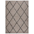 vidaXL, vidaXL Teppich Shaggy Hochflor Beige und Anthrazit 120x170 cm