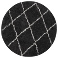 vidaXL Teppich Shaggy Hochflor Creme und Anthrazit ?120 cm
