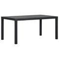 vidaXL Gartentisch 150x90x72 cm PP Anthrazit
