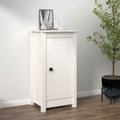 vidaXL Sideboard Weiß 40x35x80 cm Massivholz Kiefer