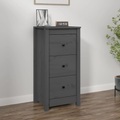 vidaXL Sideboard Grau 40x35x80 cm cm Massivholz Kiefer