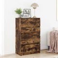 vidaXL Sideboard Räuchereiche 60x35x98,5 cm Holzwerkstoff