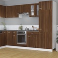 vidaXL Hängeschrank Glas Braun Eichen-Optik 60x31x60 cm Holzwerkstoff