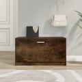 vidaXL, vidaXL Schuhbank Räuchereiche 80x24x45 cm Holzwerkstoff