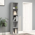 vidaXL Bücherregal Grau Sonoma 40x30x189 cm Holzwerkstoff