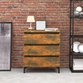 vidaXL Sideboard Räuchereiche 60x35x69 cm Holzwerkstoff