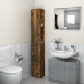 vidaXL Badezimmerschrank Räuchereiche 25x25x170 cm Holzwerkstoff