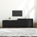 vidaXL TV-Schrank Schwarz 158,5x36x45 cm Holzwerkstoff