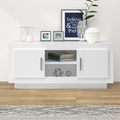 vidaXL TV-Schrank Weiß 102x35x45 cm Holzwerkstoff