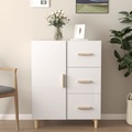 vidaXL Sideboard Hochglanz-Weiß 69,5x34x90 cm Holzwerkstoff