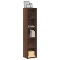 vidaXL CD-Regale 2 Stk. Braun Eichen-Optik 21x16x93,5 cm Holzwerkstoff