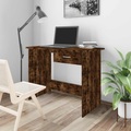 vidaXL Schreibtisch Räuchereiche 100x50x76 cm Holzwerkstoff