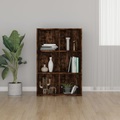vidaXL, vidaXL Bücherregal/Sideboard Räuchereiche 66x30x98 cm Holzwerkstoff
