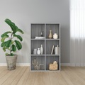 vidaXL, vidaXL Bücherregal/Sideboard Grau Sonoma 66x30x98 cm Holzwerkstoff