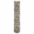 vidaXL Gabionen-Säule Rund Verzinkter Stahl Ø30x150 cm