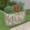 vidaXL Gabionen-Hochbeet Verzinktes Eisen 120x50x50 cm