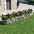 vidaXL Gabionen-Hochbeet Verzinktes Eisen 500x100x50 cm