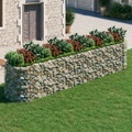 vidaXL Gabionen-Hochbeet Verzinktes Eisen 500x100x100 cm