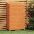 vidaXL, vidaXL Geräteschuppen Braun 102x52x174,5 cm Massivholz Tanne