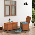 vidaXL, vidaXL Outdoor-Kissenbox Braun 100x50x56 cm Massivholz Tanne