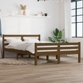 vidaXL Massivholzbett Honigbraun 150x200 cm 5FT King Size