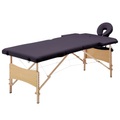 Kyocera, Massagetisch Klappbar 2 Zonen Holz Lila